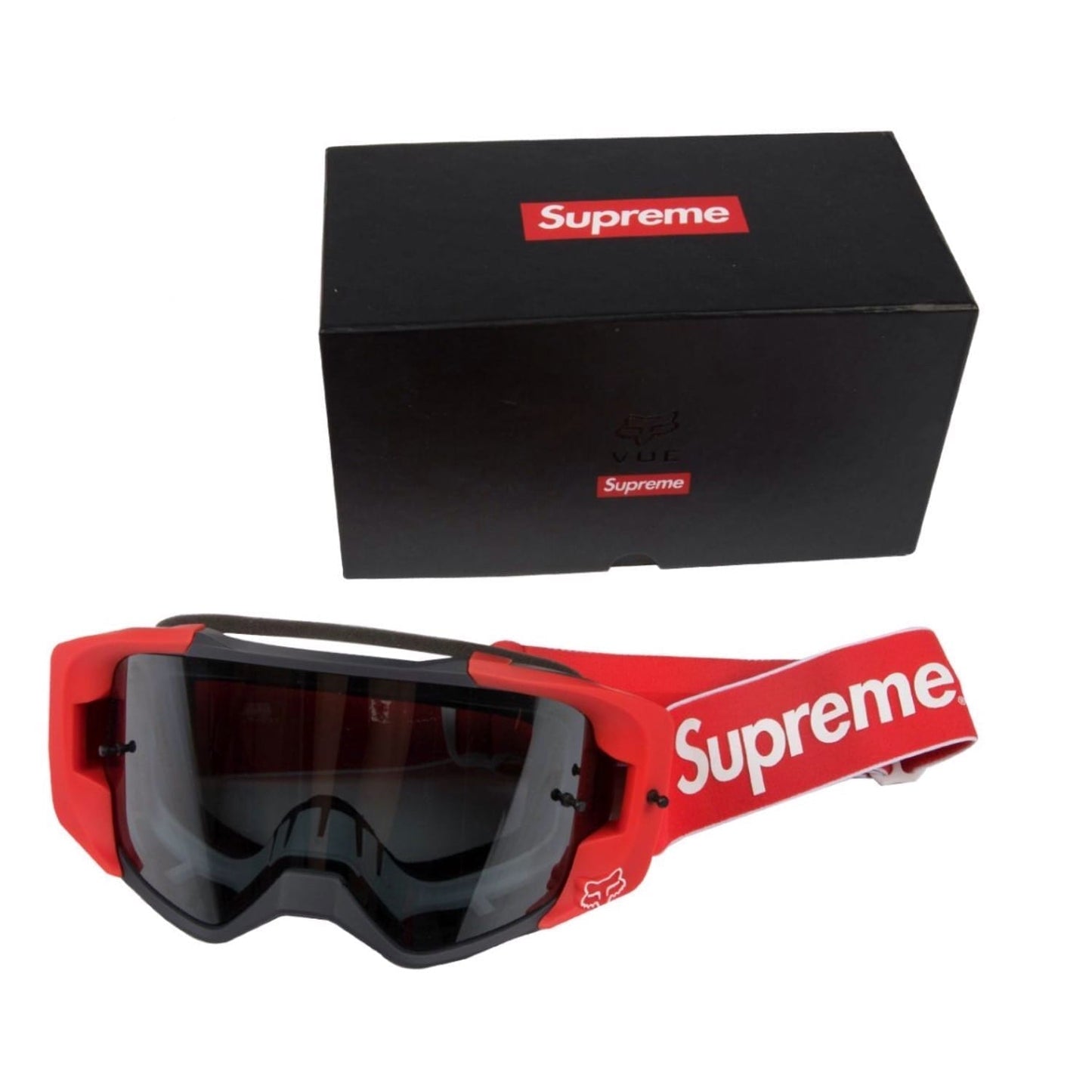 supreme x fox racing goggles Supreme x Fox Racing VUE Brille Rot – CRUIZER